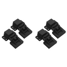 2Pair Turntable Lid Hinges Black High Quality Dust Cover Hinge for Home Audio Hinges Smooth Lid Movement