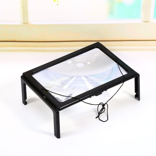 Formhéadaitheoir léitheoireachta le solas LED, fillte, 3X 2