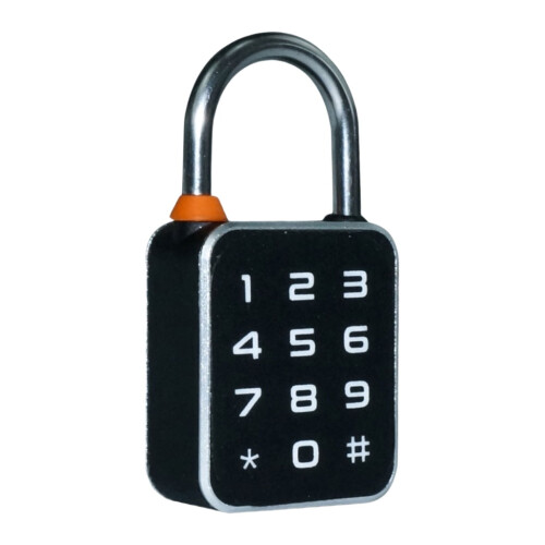 Electronic Padlock with Touchscreen Keypad, Weatherproof, 1