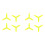 2Conjunto Hélice de 3 Pás T3X1.8X3-1.5MM PC para Avião RC de 3 Polegadas FPV Drone Acessório DIY 1