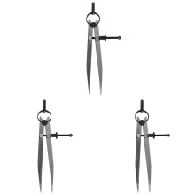 Leather Compass Steel Divider Wing 6 Inch 3pcs