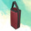 Sac isotherme rouge pour 2 bouteilles de vin 2