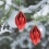Red Peach Christmas Ornaments Shatterproof 6pcs 4
