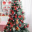 Red Peach Christmas Ornaments Shatterproof 6pcs 5