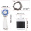 A148 USB draagbare douche — Oplaadbare campingdouchepomp met slang, compact, wit 3