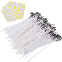 Candle Wick with Foot Sticker and Center Device 100 pcs 8