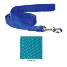 Bijpassende nylon halsbanden, riemen en tuigjes voor honden. Kies maat en kleur (6ft x 1Inch riem - Malibu Blue)
