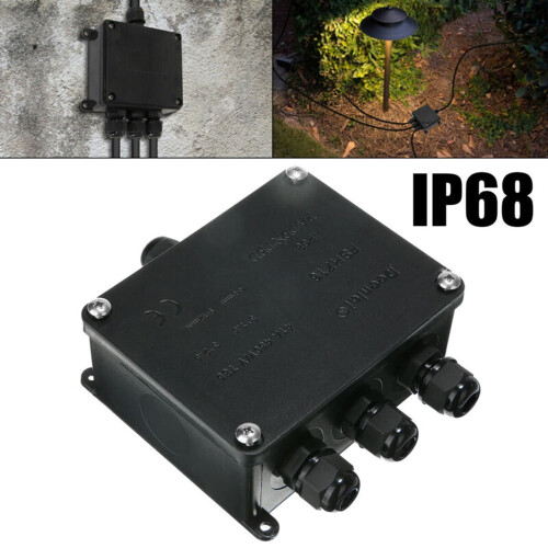 IP68 Waterproof Junction Box 4-Way Outdoor Cable Connector