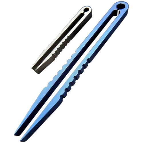 Mini Tweezers Titanium Alloy 2-Piece Portable EDC Tool