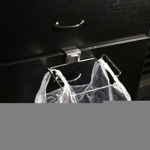 Plastic Bag Holder Door-Mounted Kitchen Storage Rack 1