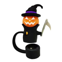 Black Wizard Silicone Straw Cover for Stanley 10mm 1 pcs