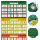 Quadro de parede para sala de aula OOKWE com bolsos e fechos de velcro. 6