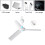 Mini ventilateur de camping portable OOKWE alimenté par USB 5