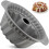 Gray Silicone Cake Pan Non-Stick Fluted Tube Design 1