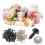 Kkewar plastöglor och packning set 8 mm 100 st 5