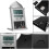Muslim Prayer Clock Silver Wall Clock with Azan Alarm 1pc 6