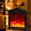 Mornei fake fireplace lights portable triangular no heater 6