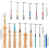 Punch Needle Embroidery Kit Wooden Handle 19-Piece 8