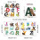 OUSITAI ABC Animal Wall Decals Removable Educational 6