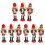Christmas wooden nutcracker ornament set 9 pcs 1