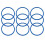 Cirkul water bottle gasket replacement set blue 9 pcs 1
