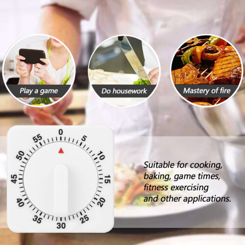 OTVIAP kitchen mechanical portable timer white 1
