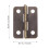 Mini Antique Cabinet Hinges Anti-Rust 20 Pcs 2