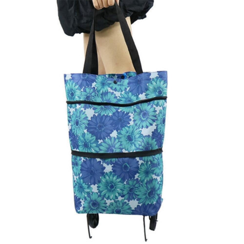 Sac de courses à roulettes pliable (1 pièce) 2