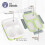 Lunch Bento Box Leakproof 3-Compartment Food Container Green 2