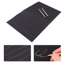 Drawing Paper Scratch Off Notes Black 2 Pack