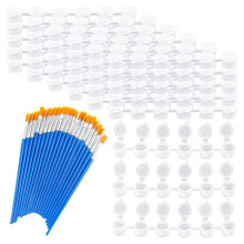 Paint Strips Empty Jar Cups 20 Strips 120 Count