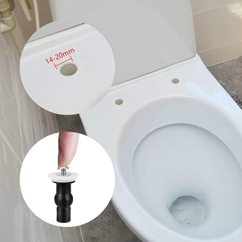Toiletskruesæt universal ekspanderende gummibefæstelse med 1