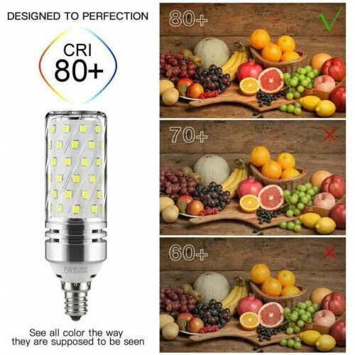 Ampoule LED OUSITAI E12 20W 6000K blanc non dimmable type bougie 2