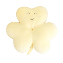 Clover-Shaped Throw Pillow with Full Fill and High