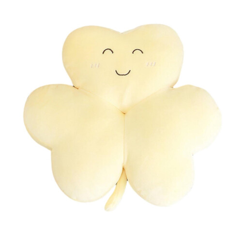 Clover-Shaped Throw Pillow with Full Fill and High