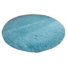 Colorful fluffy round rug 120 cm super soft non-slip plush