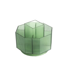 Storage Case for Makeup Brushes Plastic Rotatable 6-Grid