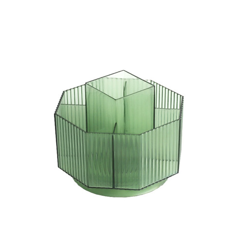 Storage Case for Makeup Brushes Plastic Rotatable 6-Grid
