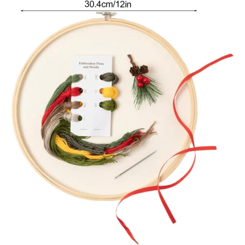 Weihnachtscountdown-Stickset Schneehaus-Design 25 Tage 1