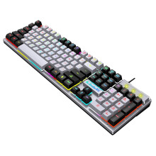 Godom USB wired gaming keyboard with rainbow LED backlight