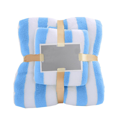 Godom bath towel set coral velvet 2 pcs