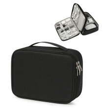 Cable Organizer Bag Waterproof Oxford Large Capacity with
