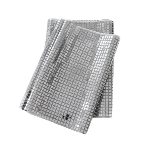 Disco party tablecloth shiny mirror foil runner