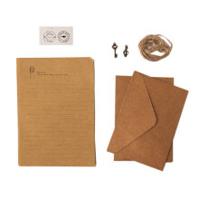 Vintage Kraft Letter Paper European Style 12 Sheets