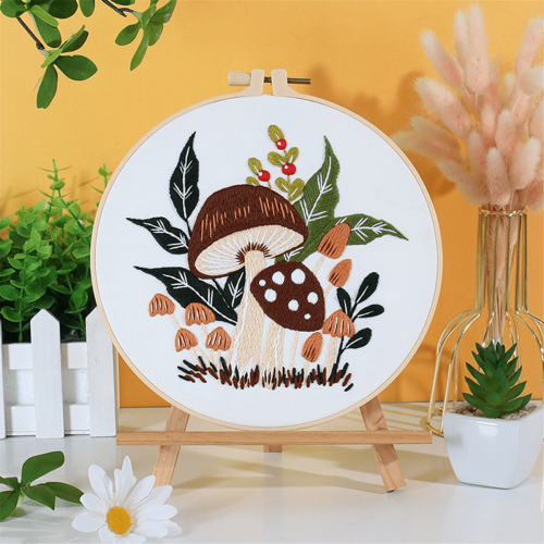 Embroidery Kit for Beginners with Hoop and Threads 4 Sets 1