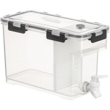 Beverage Dispenser Plastic With Tap Clear 1pc