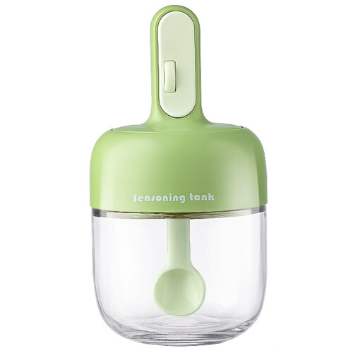 Leak-proof spice jar with collapsible spoon 120ml