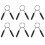 Weight Bar Clips for Barbell 6 pcs 1