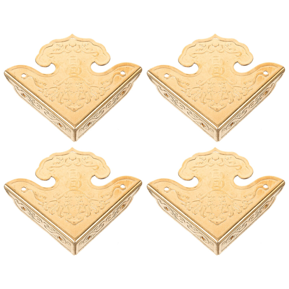 Antique Brass Corner Protectors for Furniture 4pcs