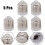 Adaptateur pour ampoule E27 vers E17 (culot candélabre) - Lot de 5 5